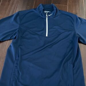 Nike Golf Men's Deep Blue Performance half zip shirt